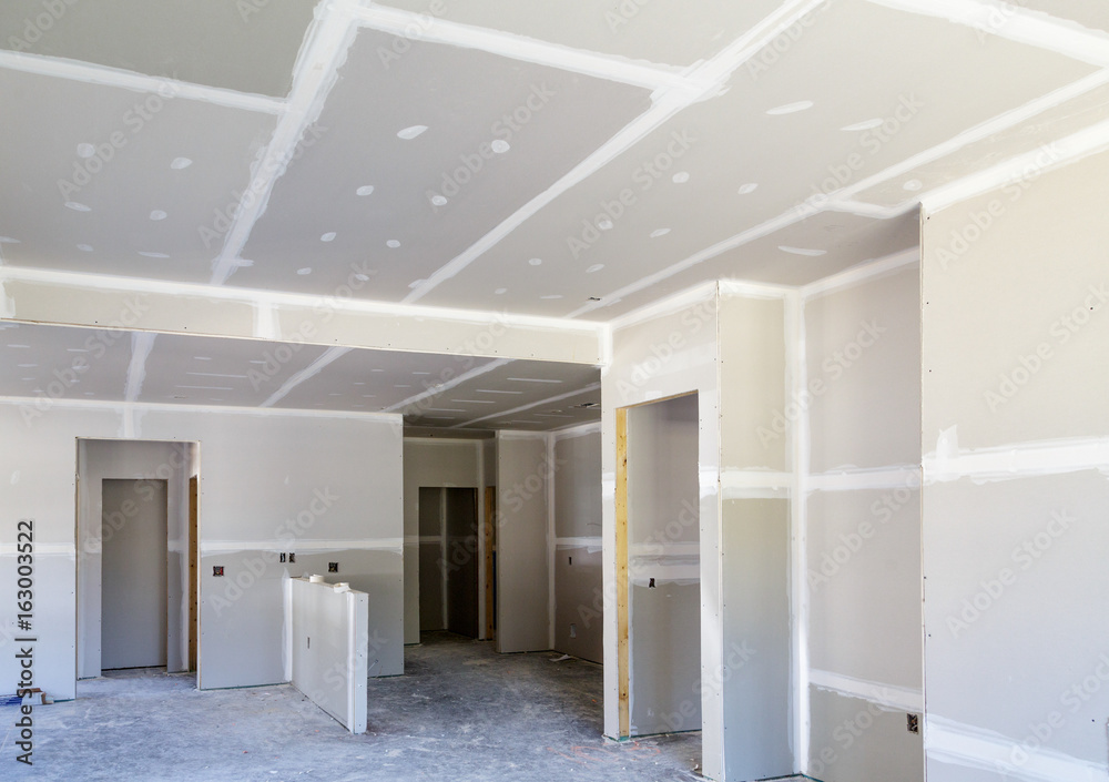 Commercial drywall installation