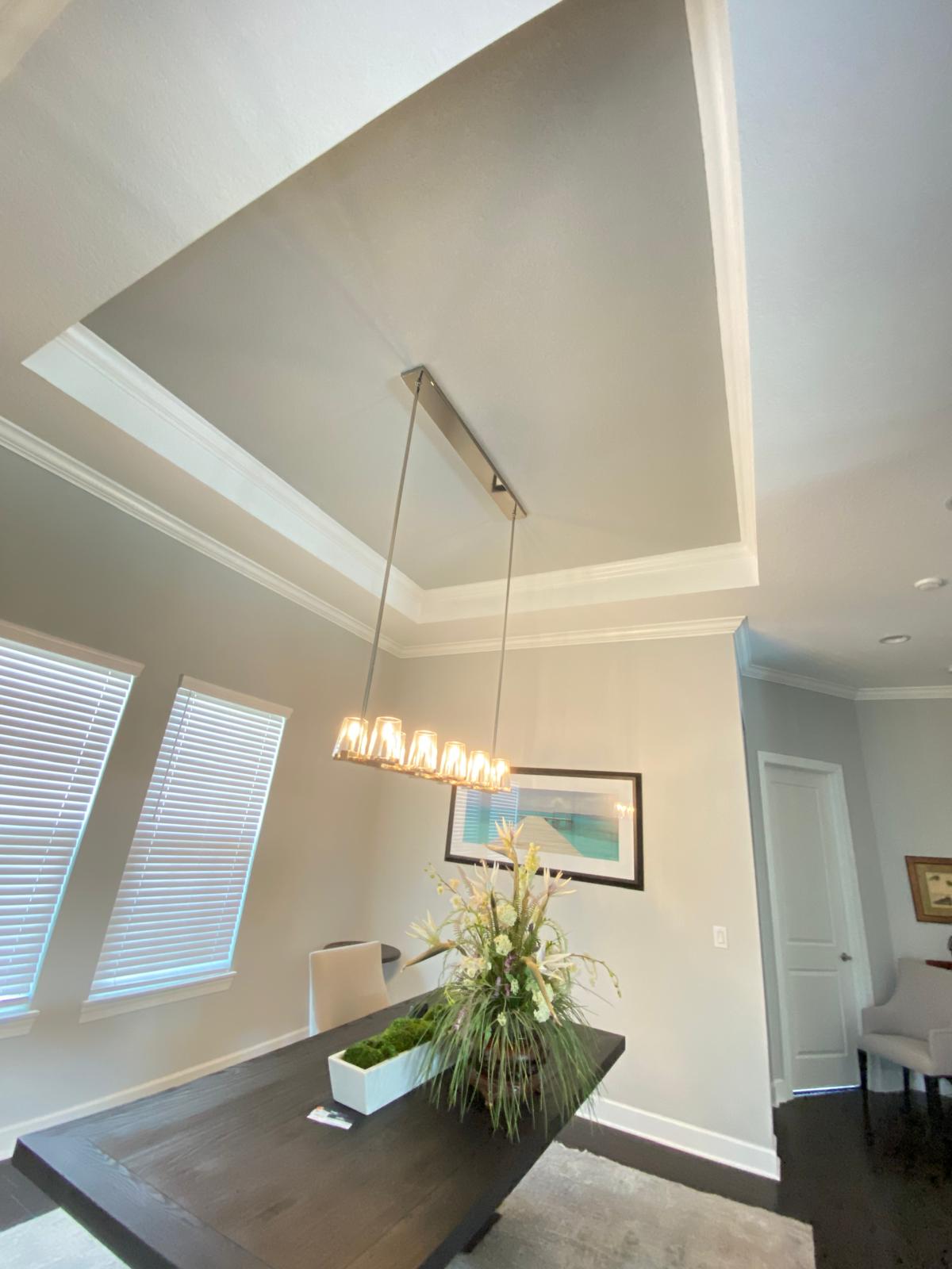 Professional completed dining room