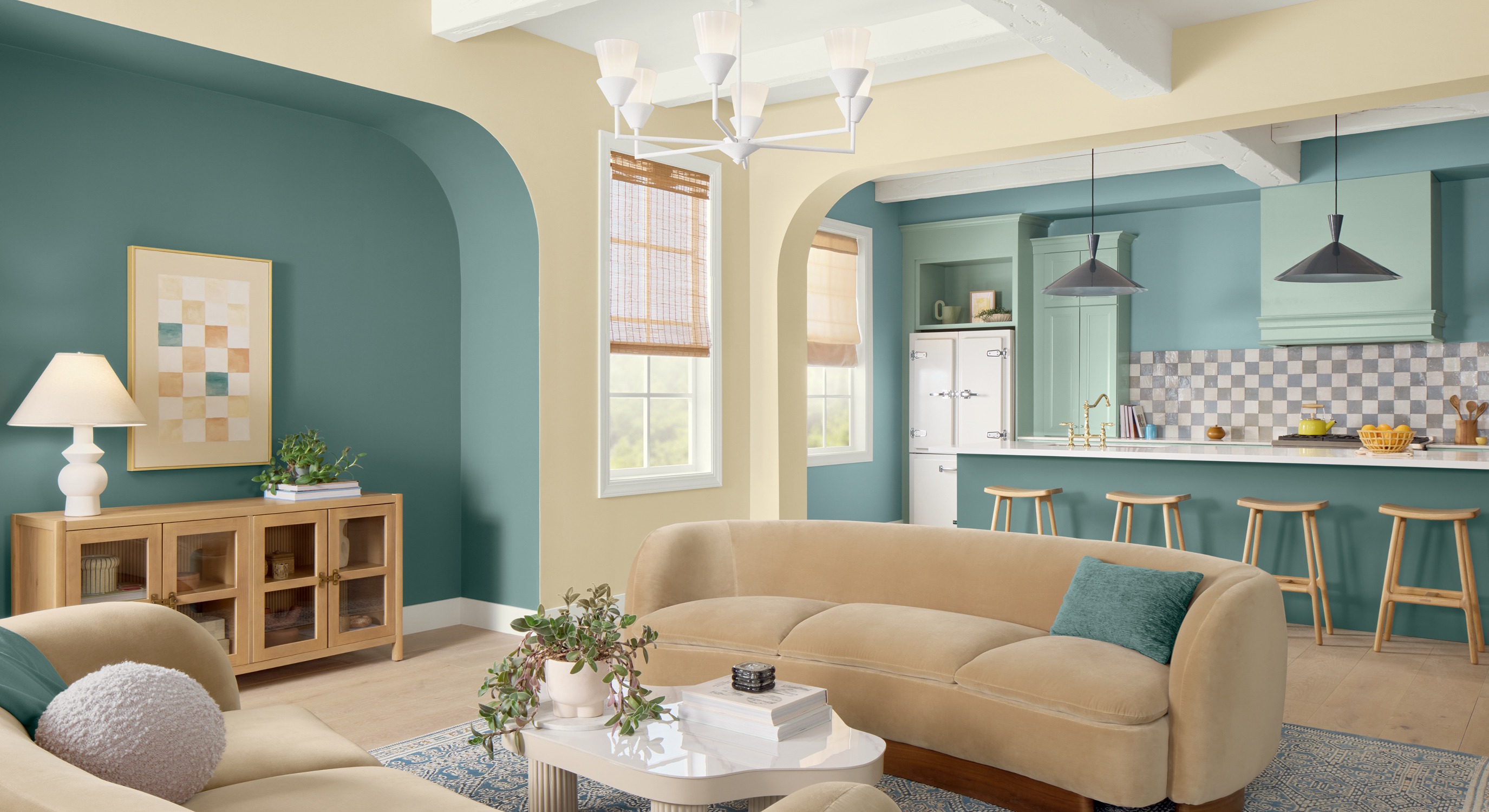 Colorful interior painting